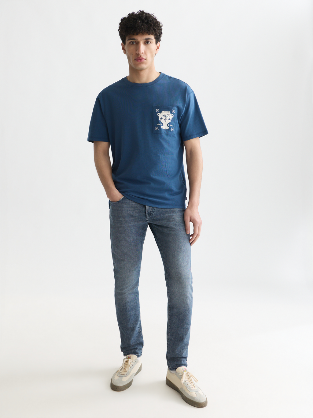 Chest Pocket With Artwork Relaxed-Fit T-Shirt