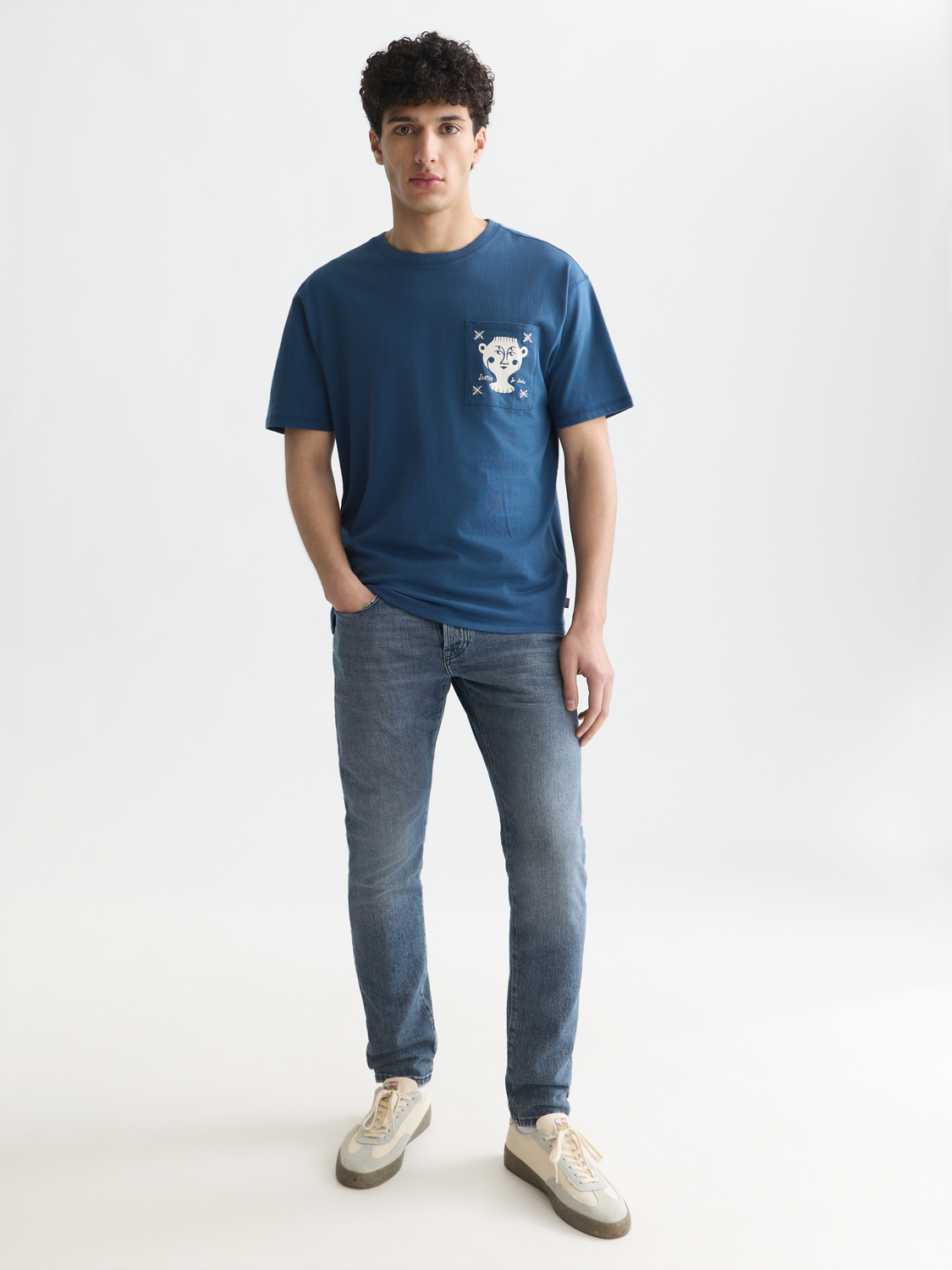 Chest Pocket With Artwork Relaxed-Fit T-Shirt
