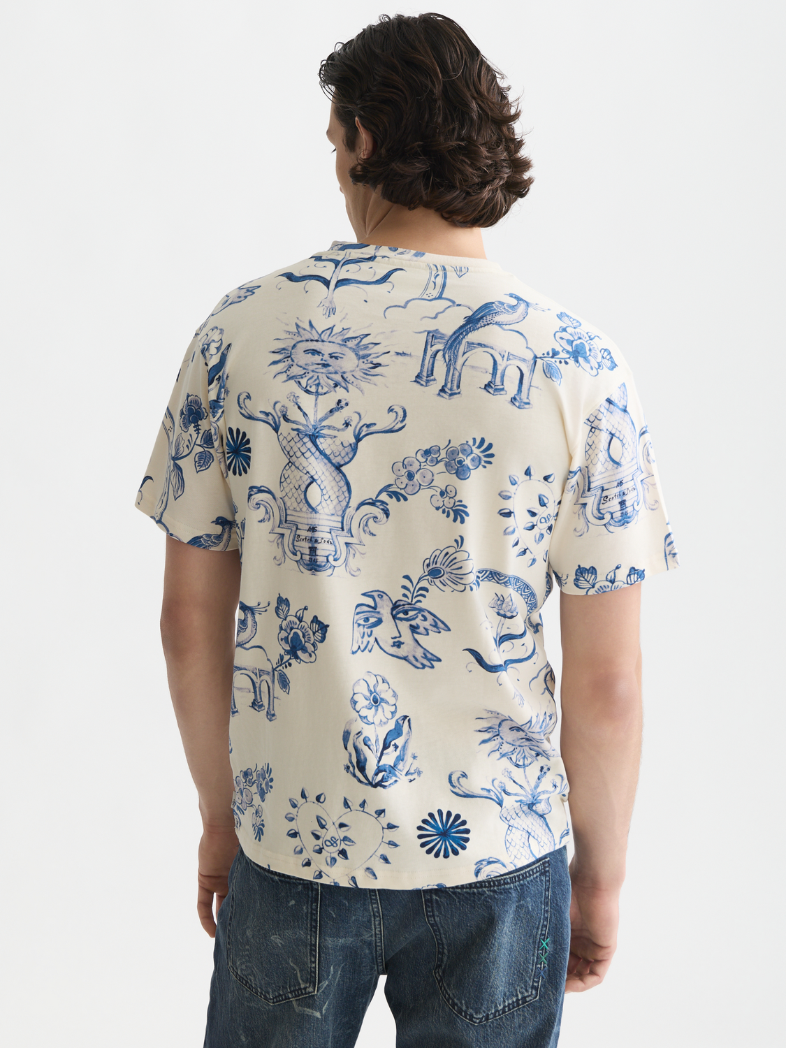 Scotch & Soda x Royal Delft Printed Relaxed T-Shirt