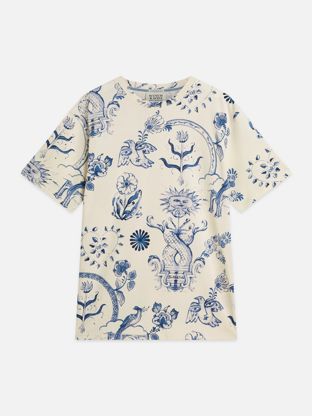 Scotch & Soda x Royal Delft Printed Relaxed T-Shirt