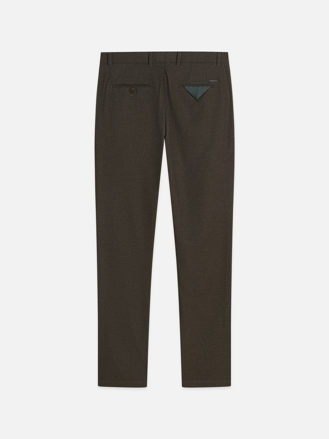 Stuart mini yarn-dyed cotton-wool blend chino