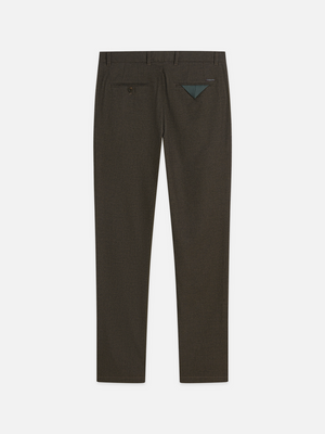Stuart mini yarn-dyed cotton-wool blend chino