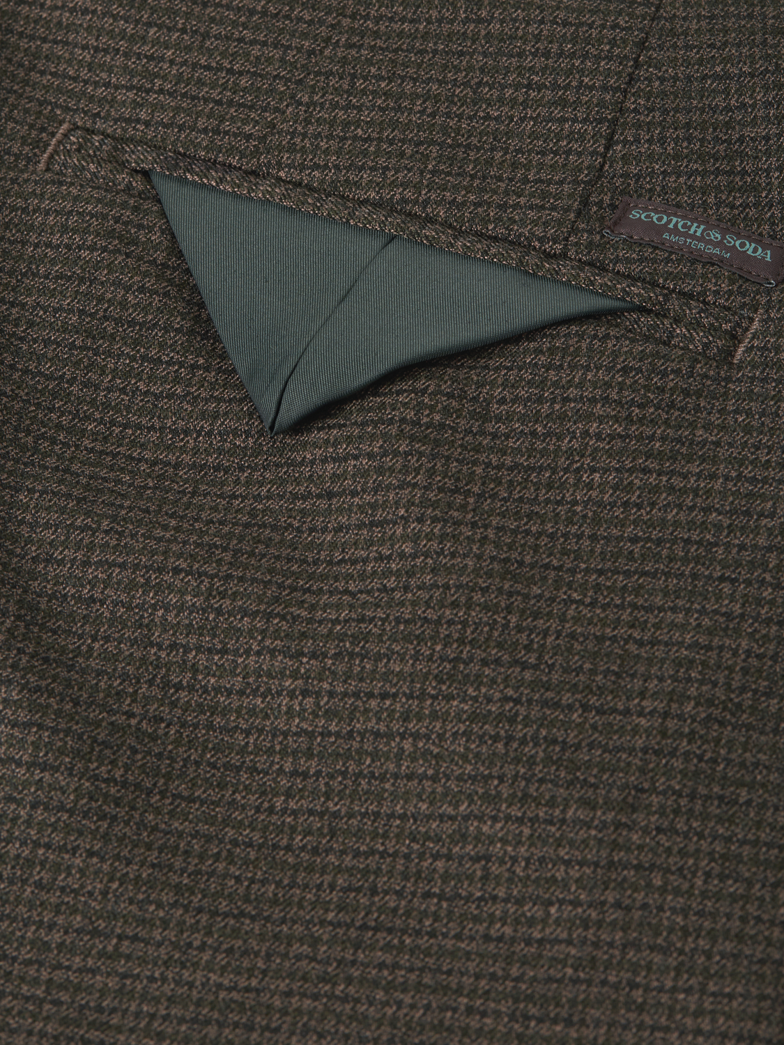 Stuart mini yarn-dyed cotton-wool blend chino