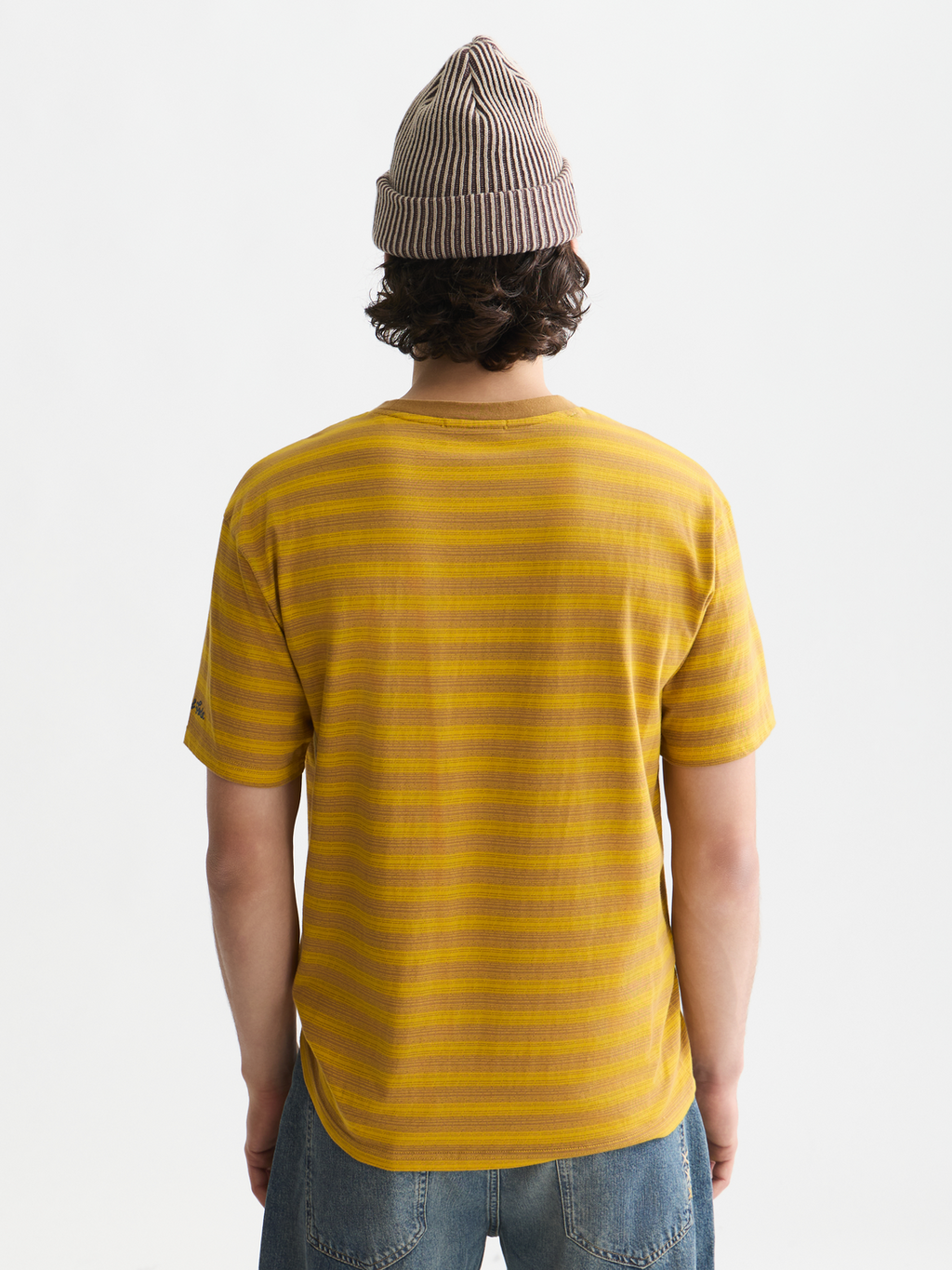 Jacquard Striped Relaxed-Fit T-Shirt