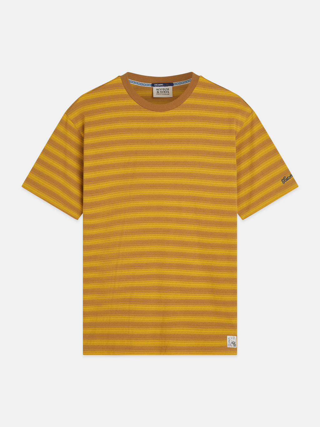 Jacquard Striped Relaxed-Fit T-Shirt