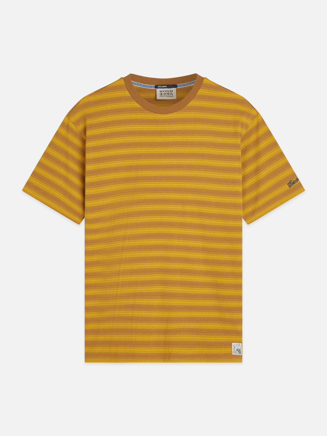 Jacquard Striped Relaxed-Fit T-Shirt
