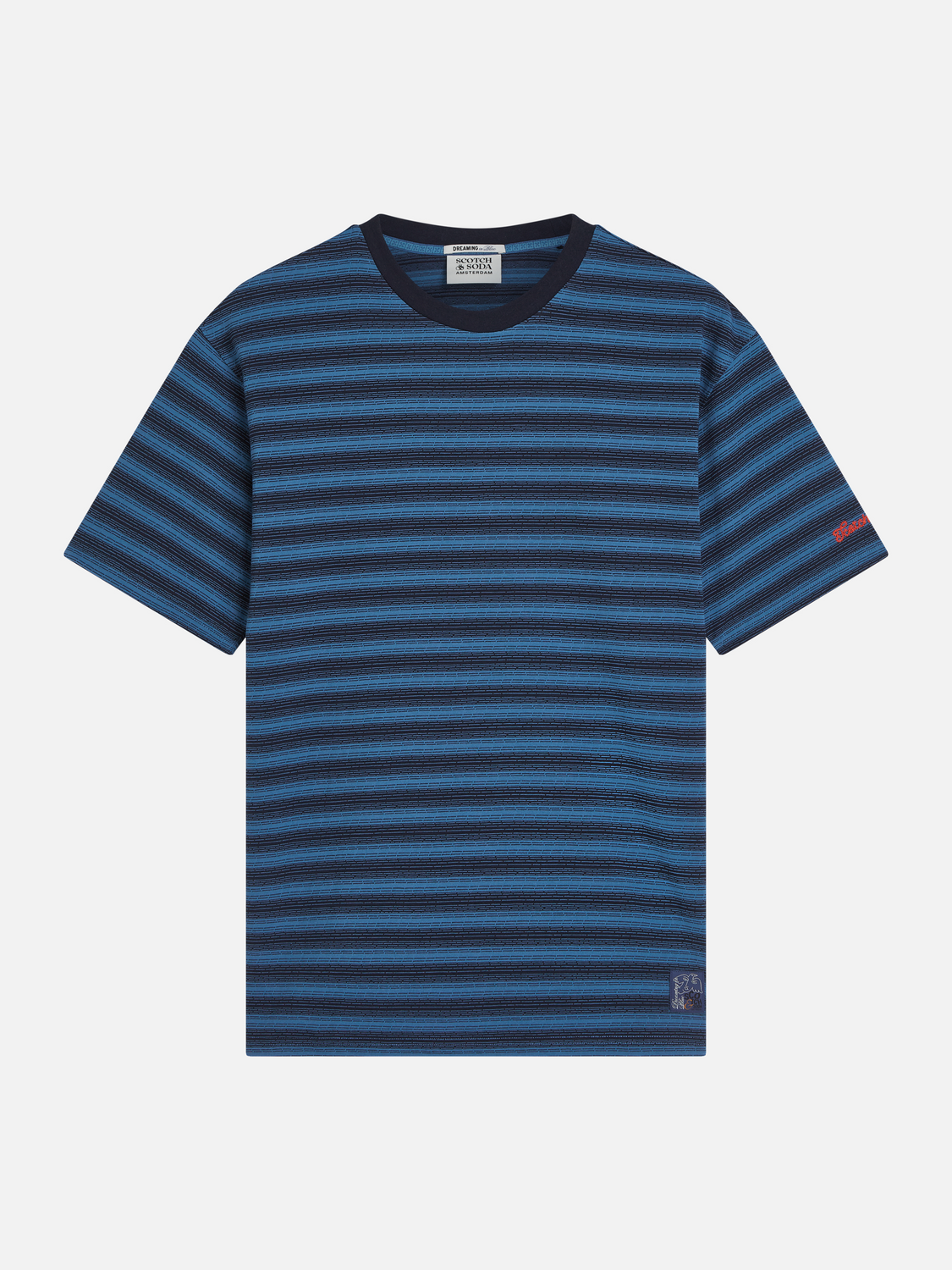 Jacquard Striped Relaxed-Fit T-Shirt