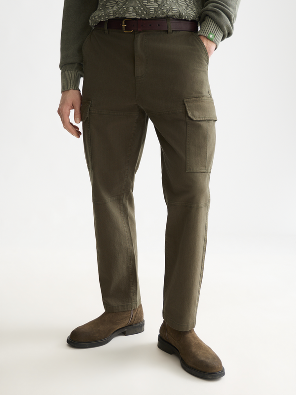 Harper Garment-Dyed Twill Cargo Pant