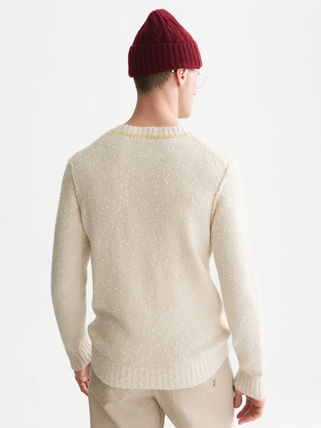 Bouclé Mélange Wool-Alpaca-Blend Regular-Fit Pullover