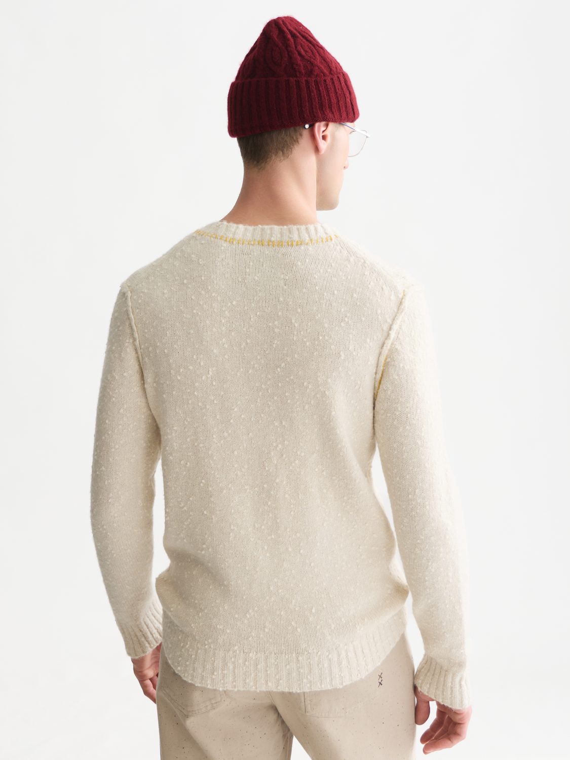 Bouclé Mélange Wool-Alpaca-Blend Regular-Fit Pullover