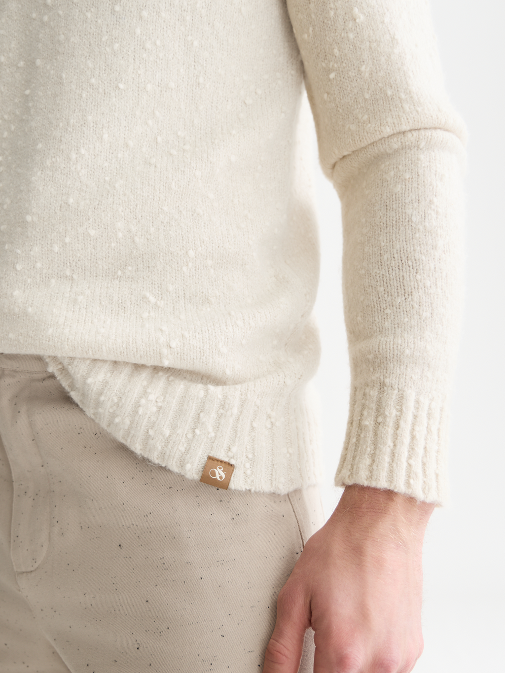 Bouclé Mélange Wool-Alpaca-Blend Regular-Fit Pullover
