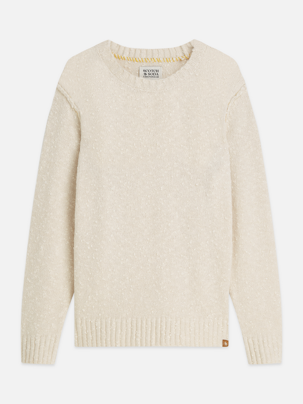 Bouclé Mélange Wool-Alpaca-Blend Regular-Fit Pullover