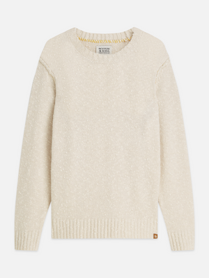 Bouclé Melange Wool-Blend Pullover