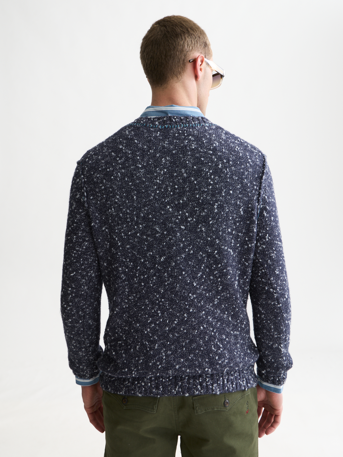 Bouclé Mélange Wool-Alpaca-Blend Regular-Fit Pullover