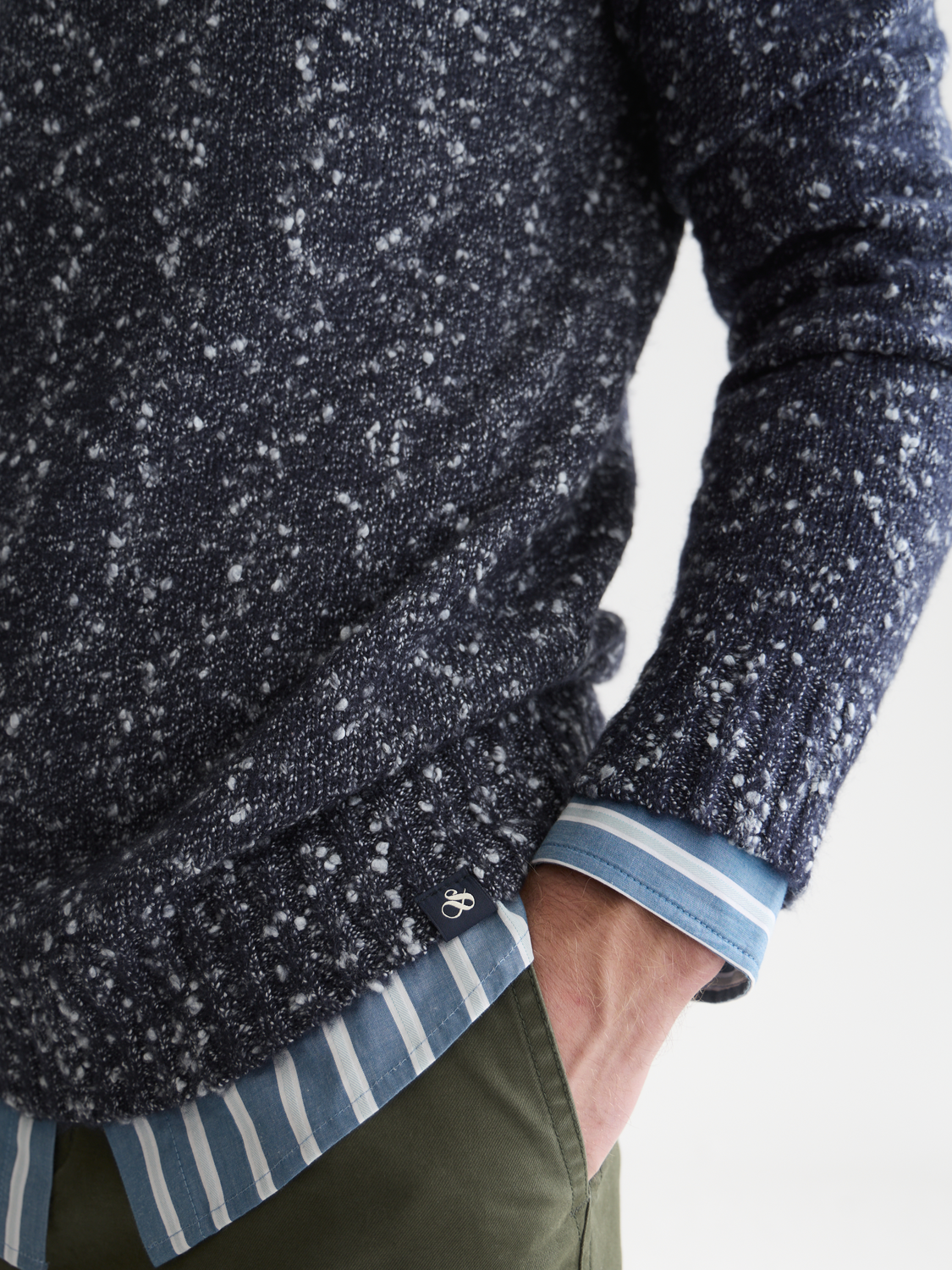 Bouclé Mélange Wool-Alpaca-Blend Regular-Fit Pullover
