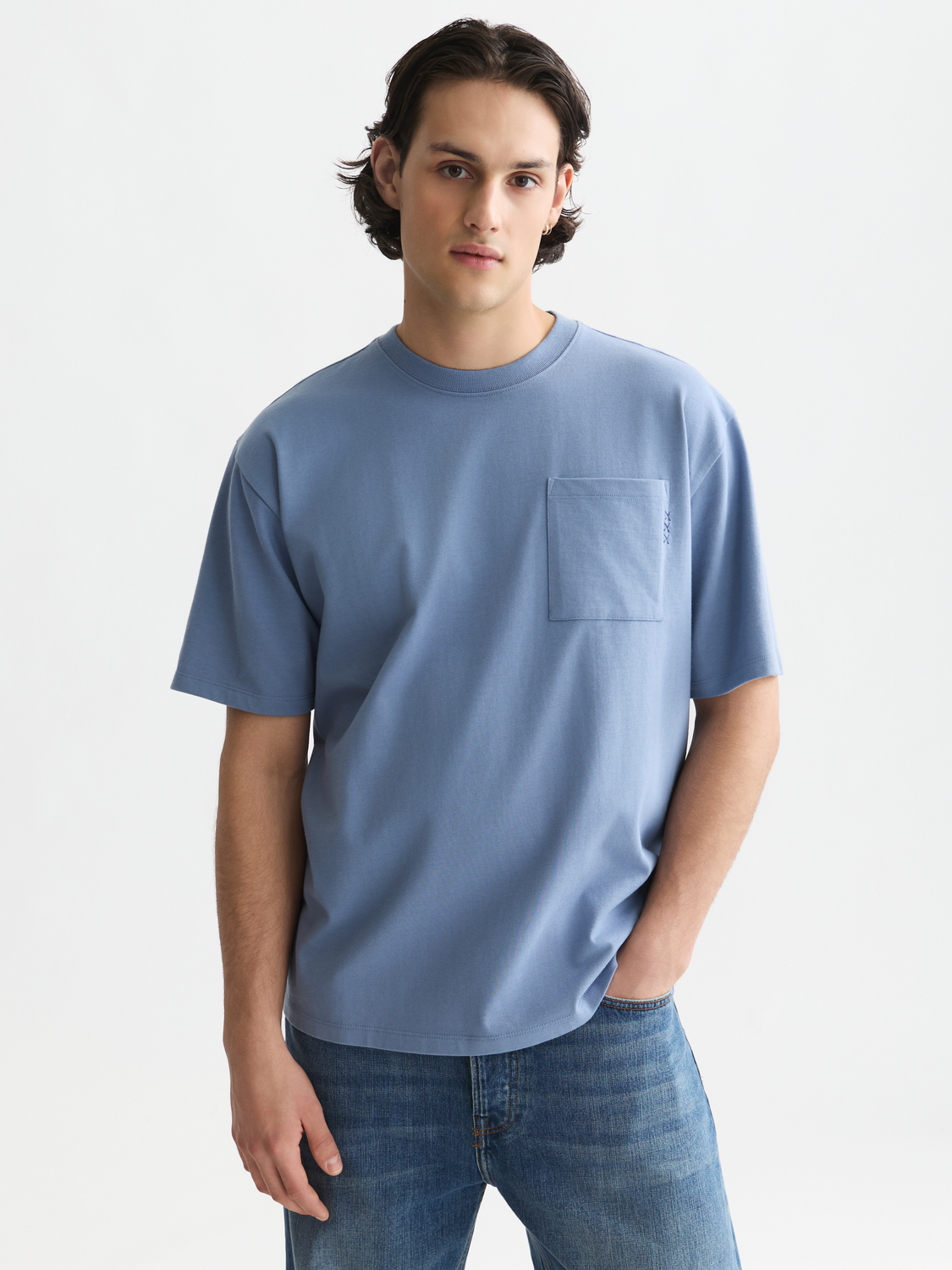 Seasonal Core 3 Crosses Chest Pocket Loosefit Tshirt