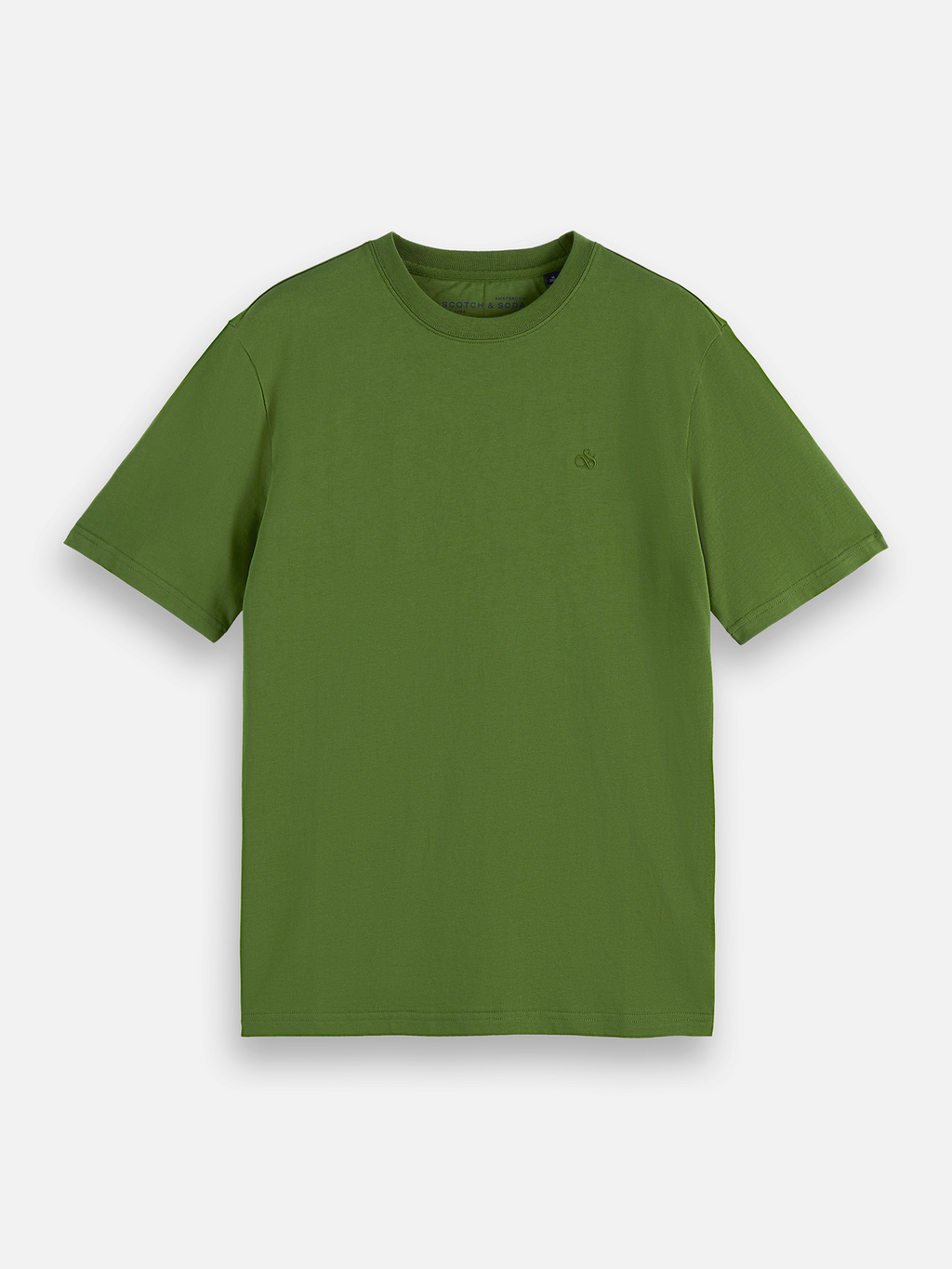 T-shirt coupe droite à logo poitrine, collection saisonnière