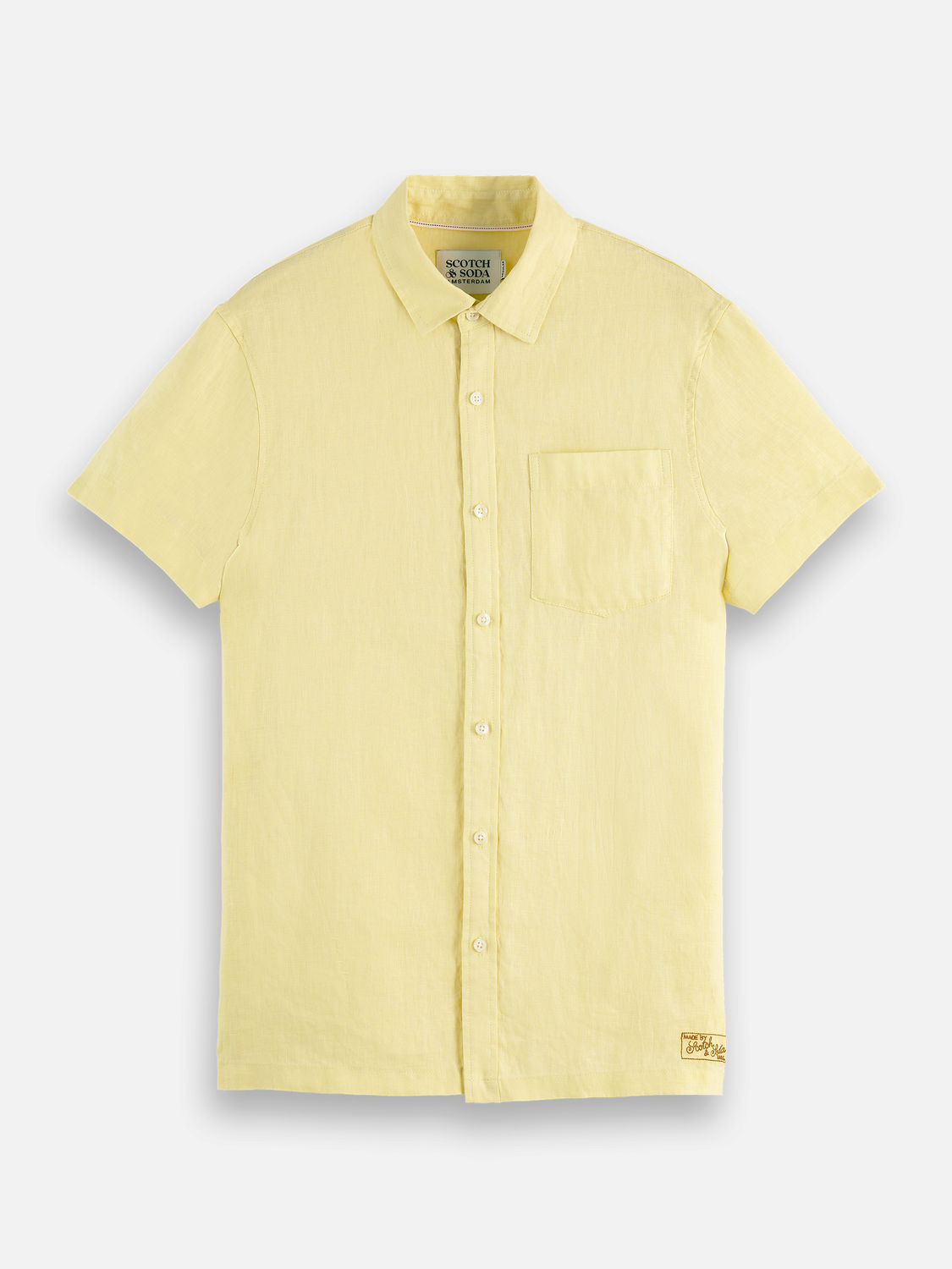Essentials – Linen Regular-Fit Short Sleeve Shirt