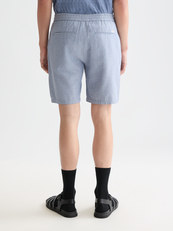 Essentials – Fave Chino Shorts aus Baumwoll-Leinen im Regular-Fit