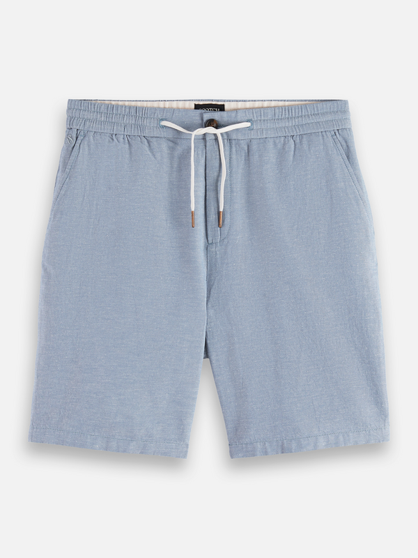 Essentials – Fave Chino Shorts aus Baumwoll-Leinen im Regular-Fit