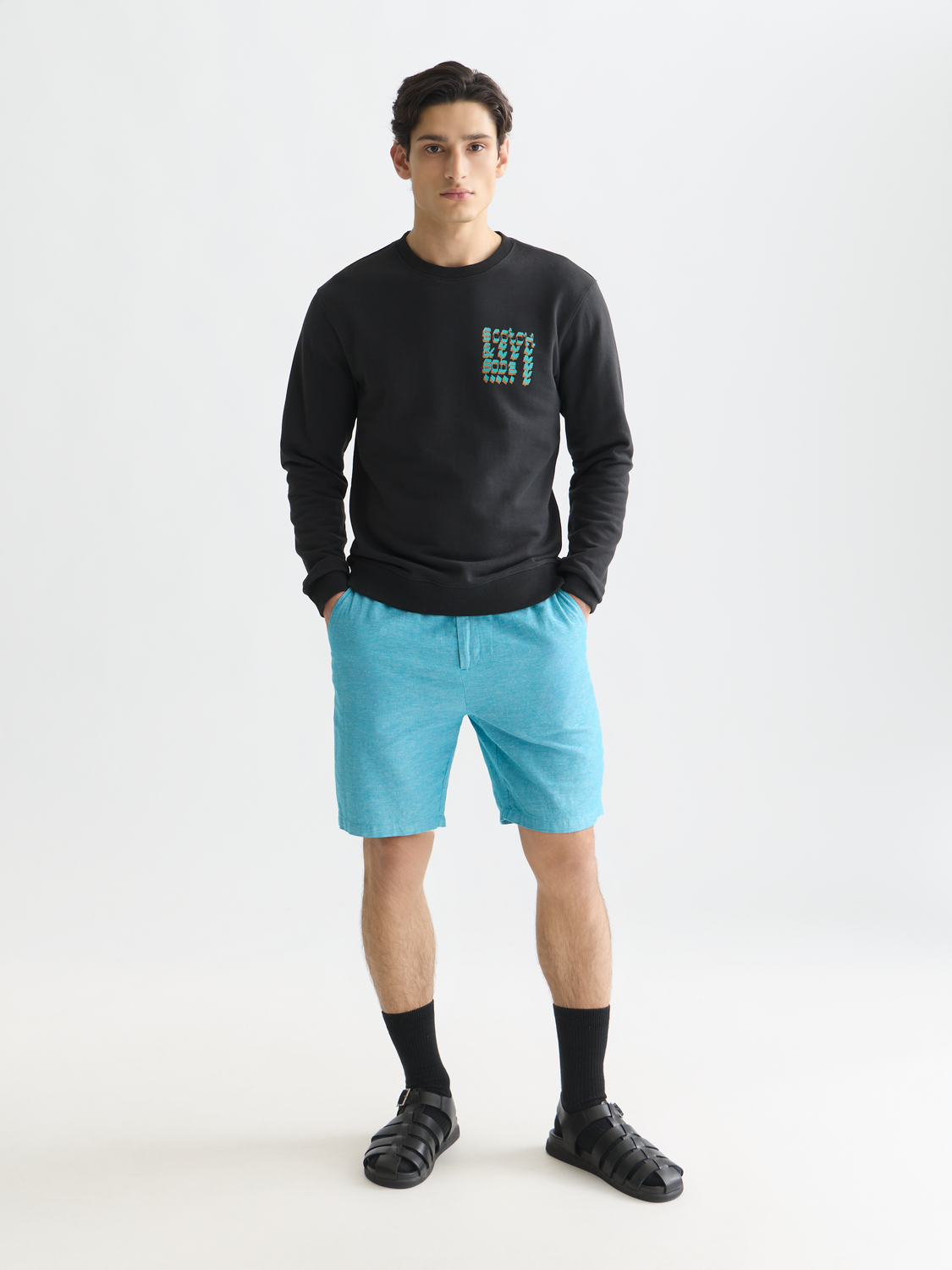 Short Chino Régulier en Coton Lin, Un Indispensable de Saison