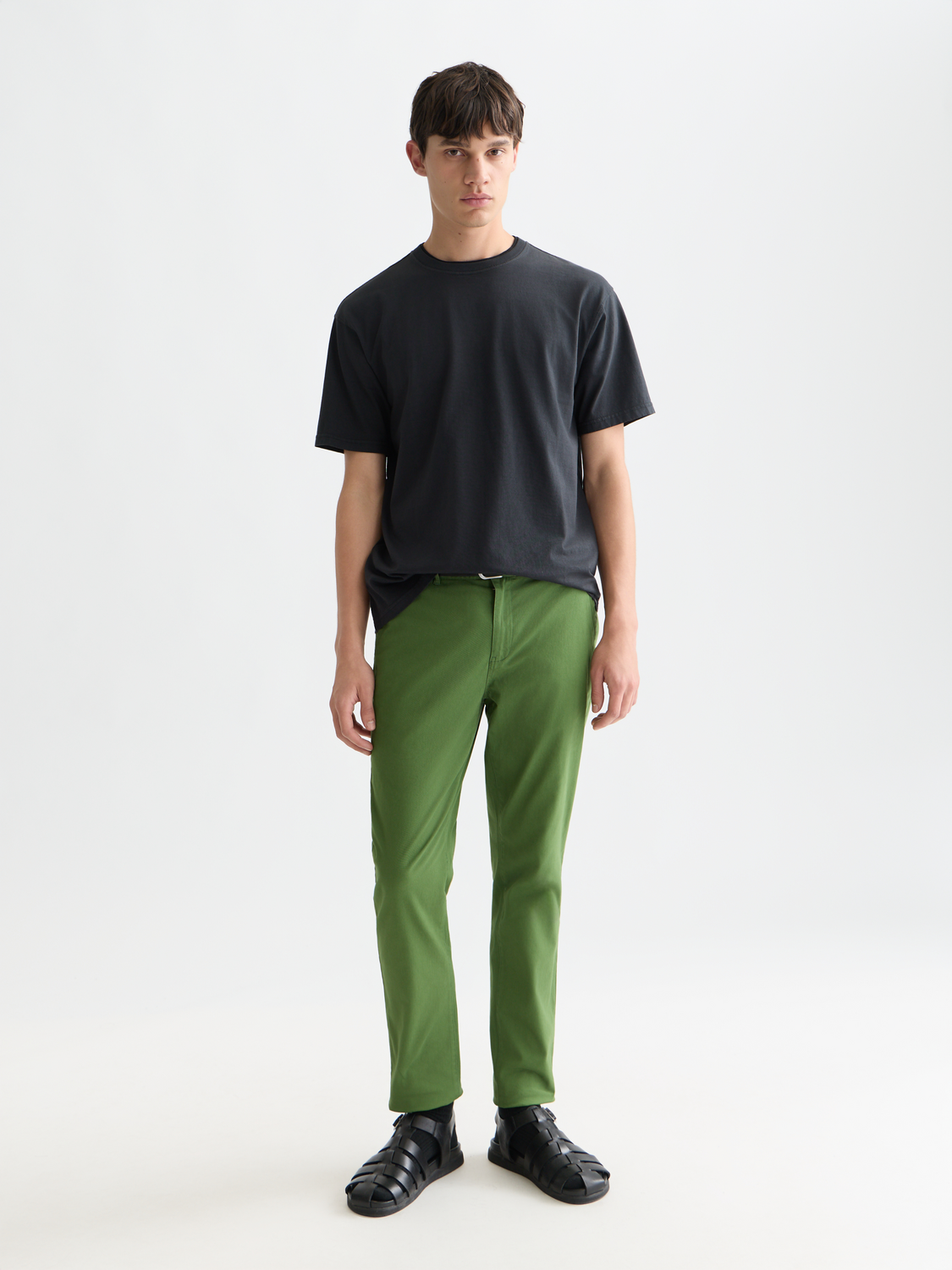 Chino en sergé de coton mélangé Stuart, collection saisonnière