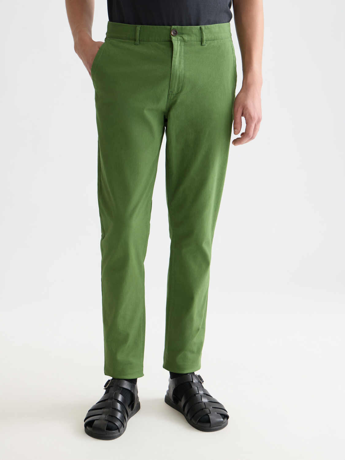 Chino en sergé de coton mélangé Stuart, collection saisonnière