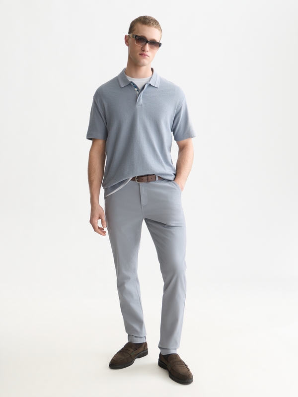 Essentials Stuart Chino en Sergé de Coton Extensible
