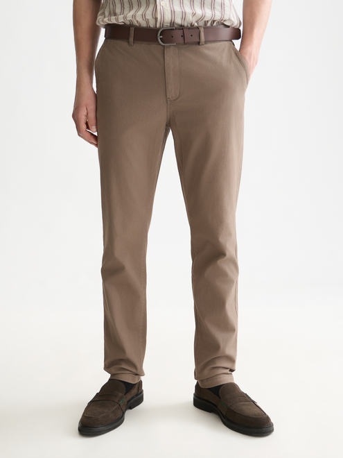 Chino en sergé de coton extensible Essentials Stuart