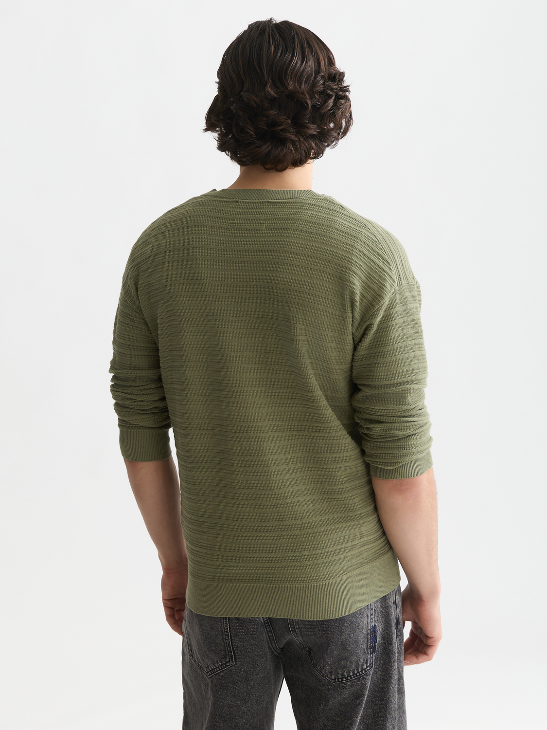 Structured Chest Pocket Relaxed-Fit Pullover
