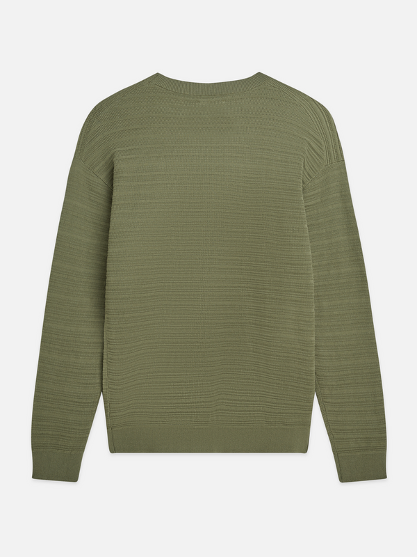 Structured Chest Pocket Relaxed-Fit Pullover