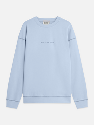 Seasonal Essentials —  Front Chest Artwork Relaxed-Fit Sweatshirt
