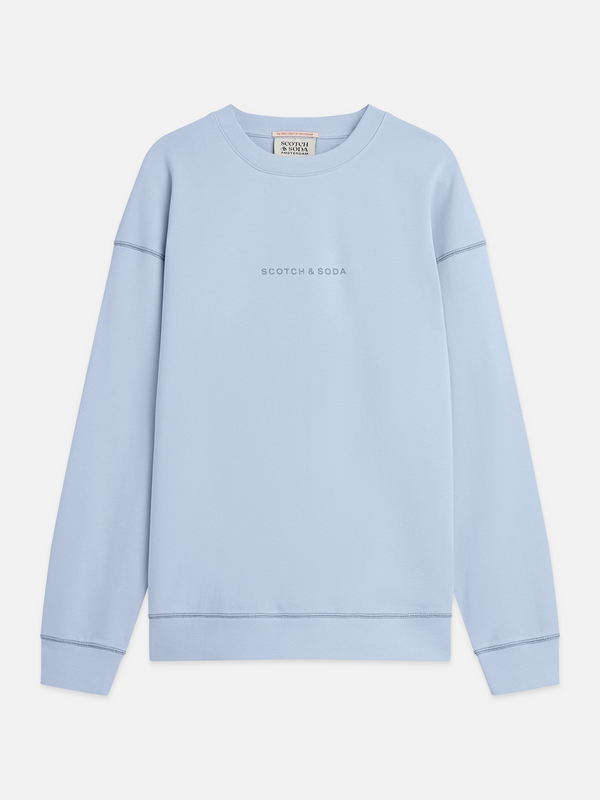 Seasonal Essentials —  Front Chest Artwork Relaxed-Fit Sweatshirt