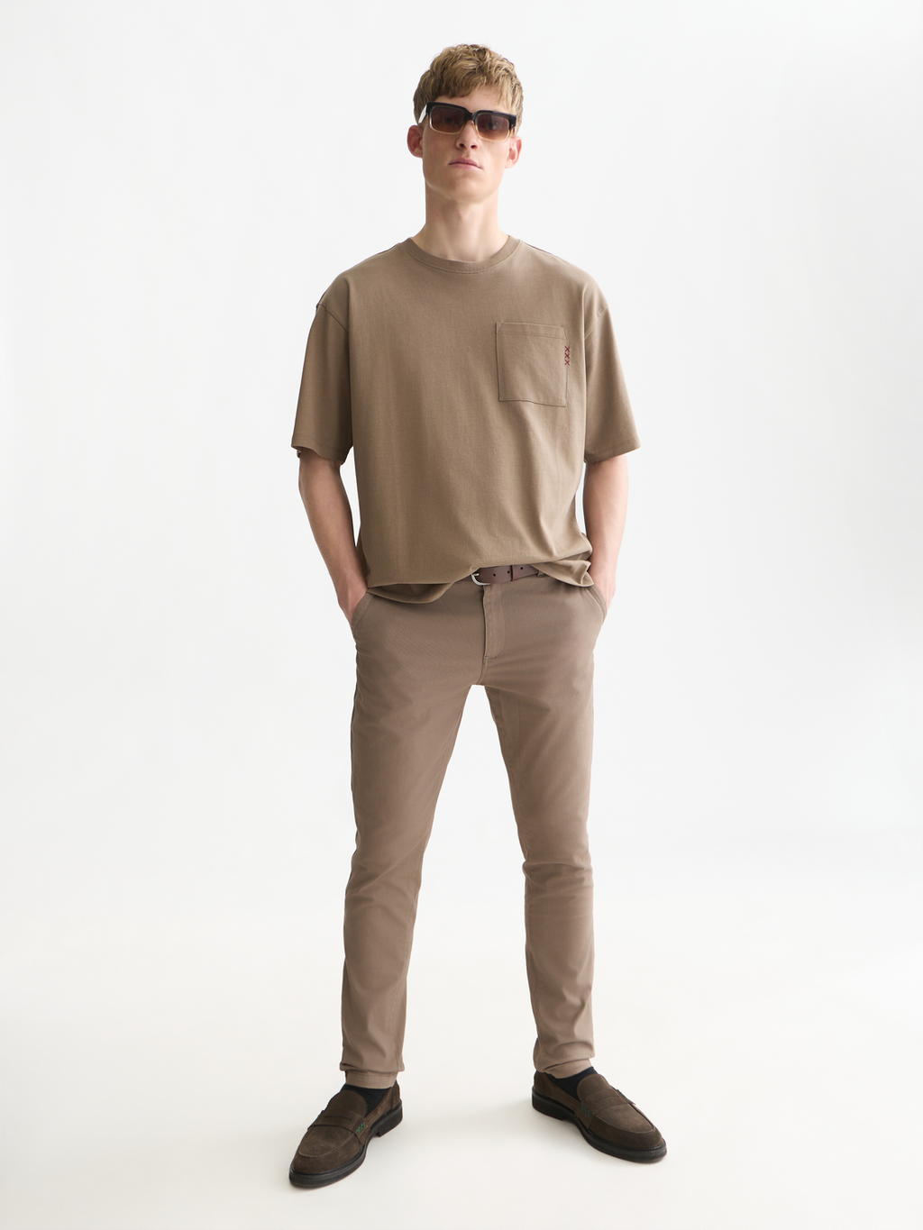 Essentials 3 Crosses Chest Pocket Loose-Fit T-Shirt