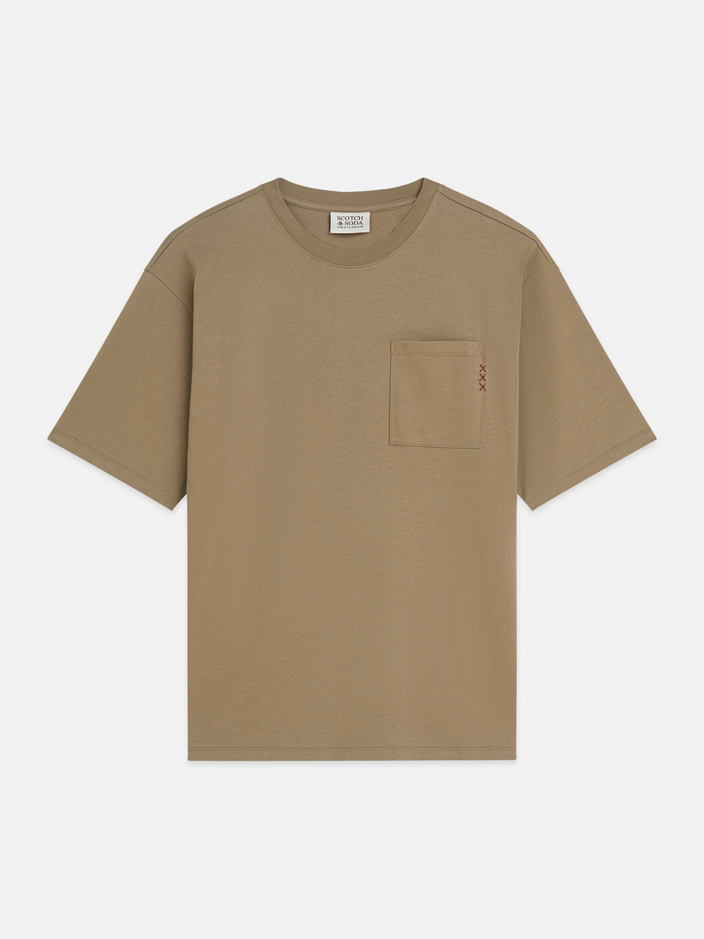 Essentials 3 Crosses Chest Pocket Loose-Fit T-Shirt