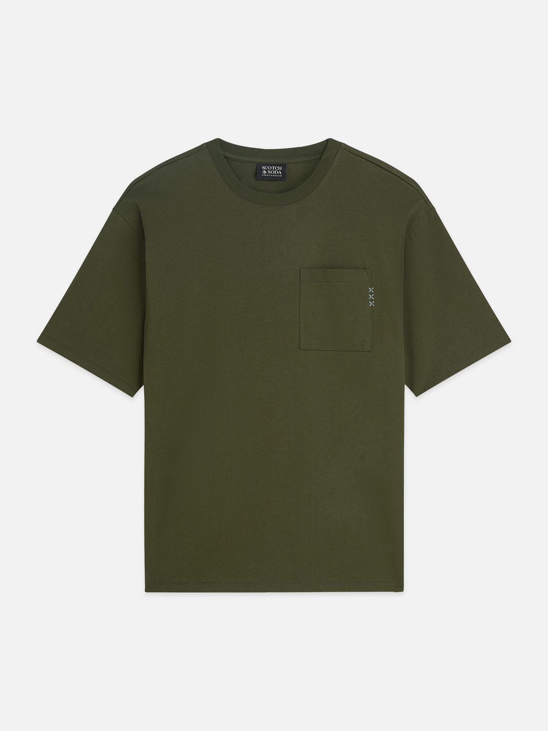 Essentials 3 Crosses Chest Pocket Loose-Fit T-Shirt
