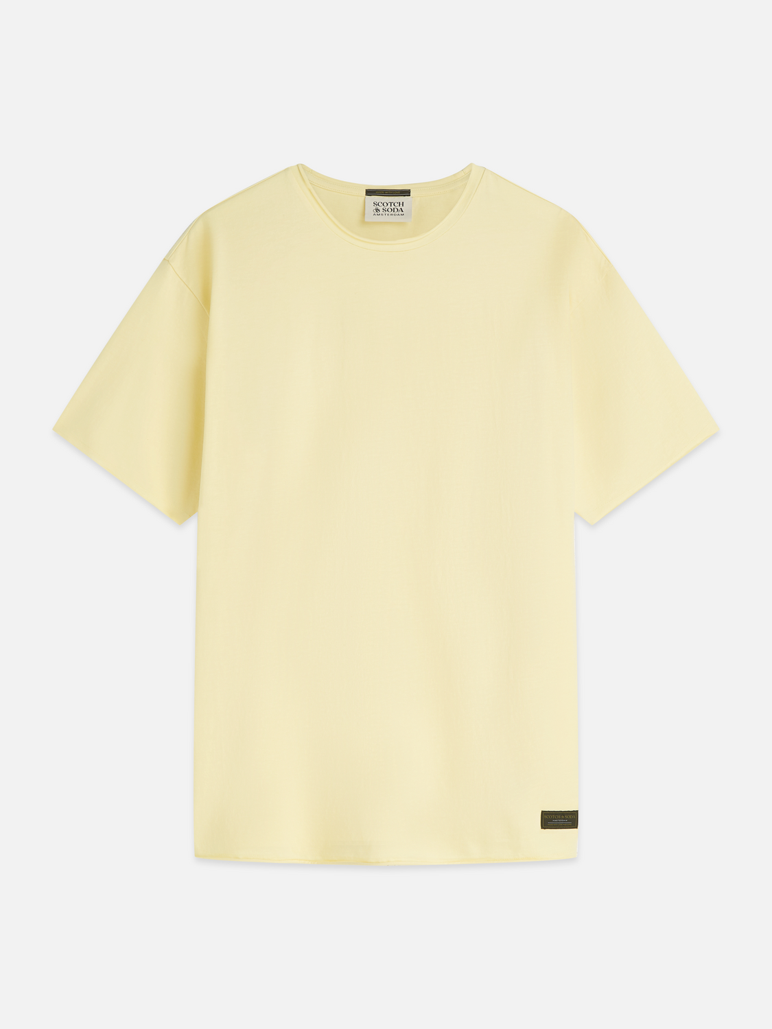 Essentials Raw Edge Relaxed-Fit Garment Dye T-Shirt