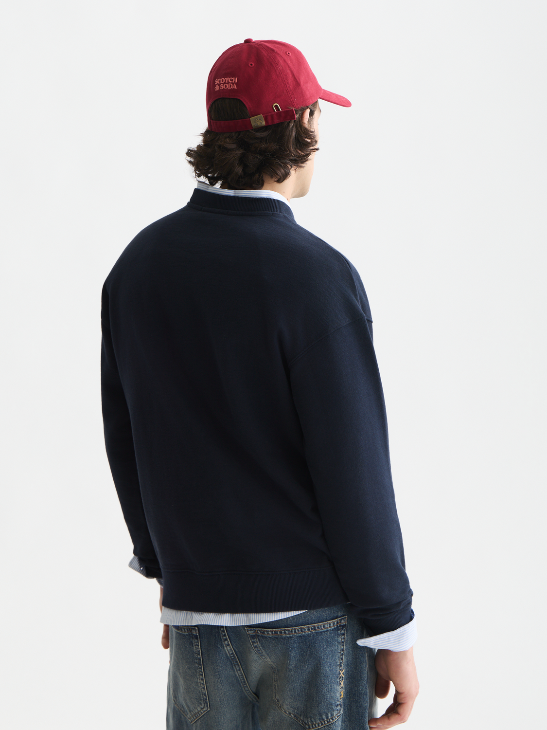 Front Embroidered Artwork Relaxed-Fit Sweatshirt