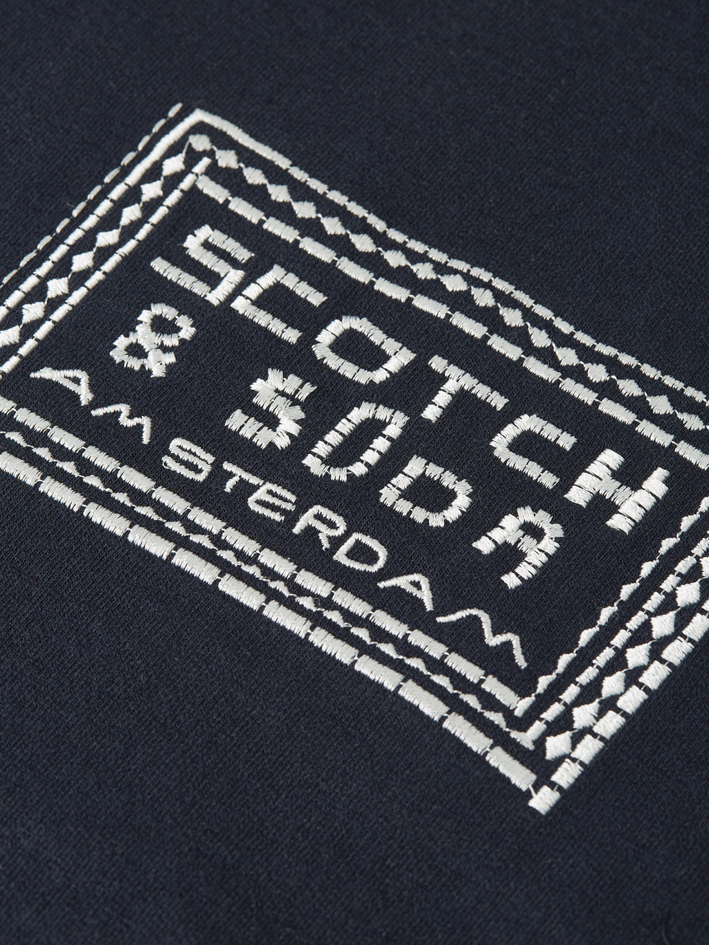 Front Embroidered Artwork Relaxed-Fit Sweatshirt
