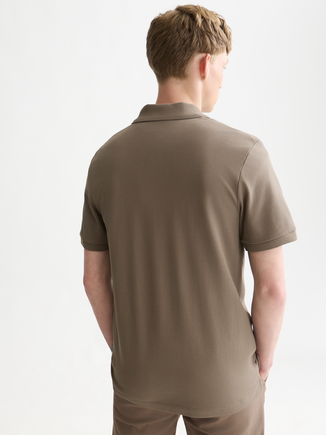 Seasonal core pique chest logo polo
