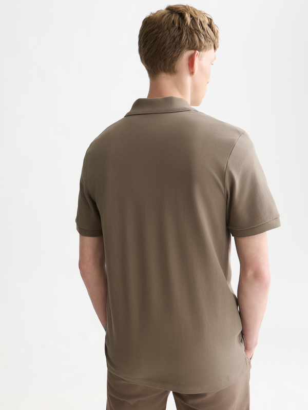 Seasonal core pique chest logo polo