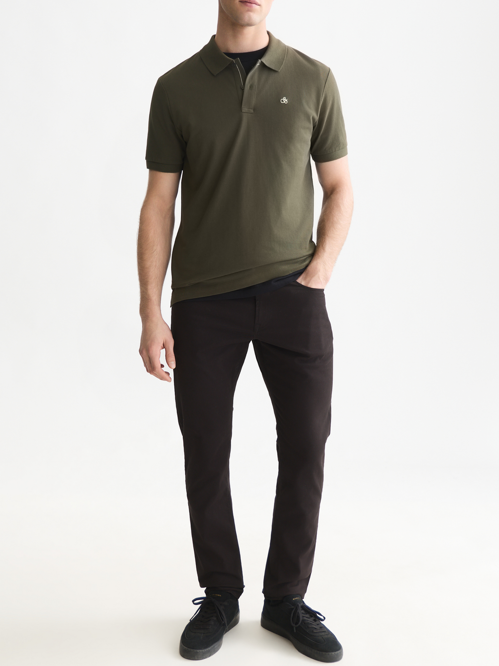 Seasonal Core Pique Chest Logo Polo