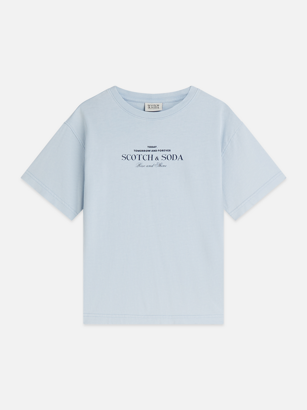 Front Artwork Relaxedfit Acid Washed Tshirt
