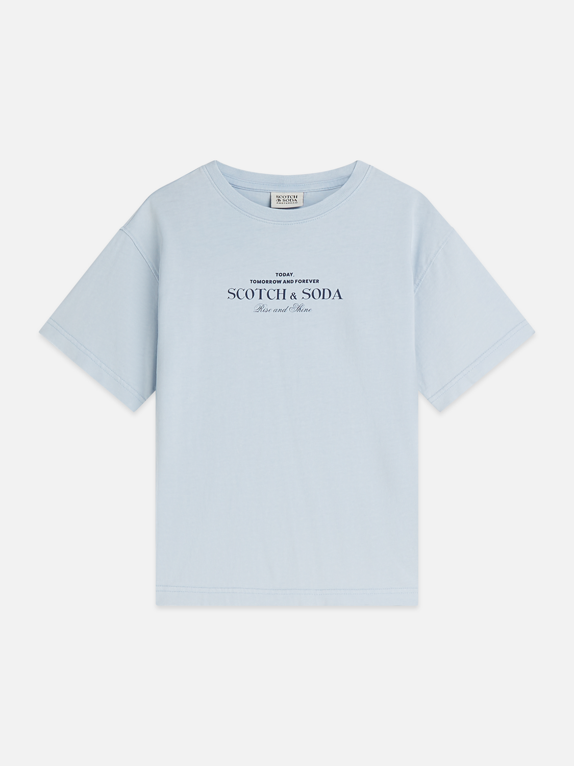 Front Artwork Relaxedfit Acid Washed Tshirt