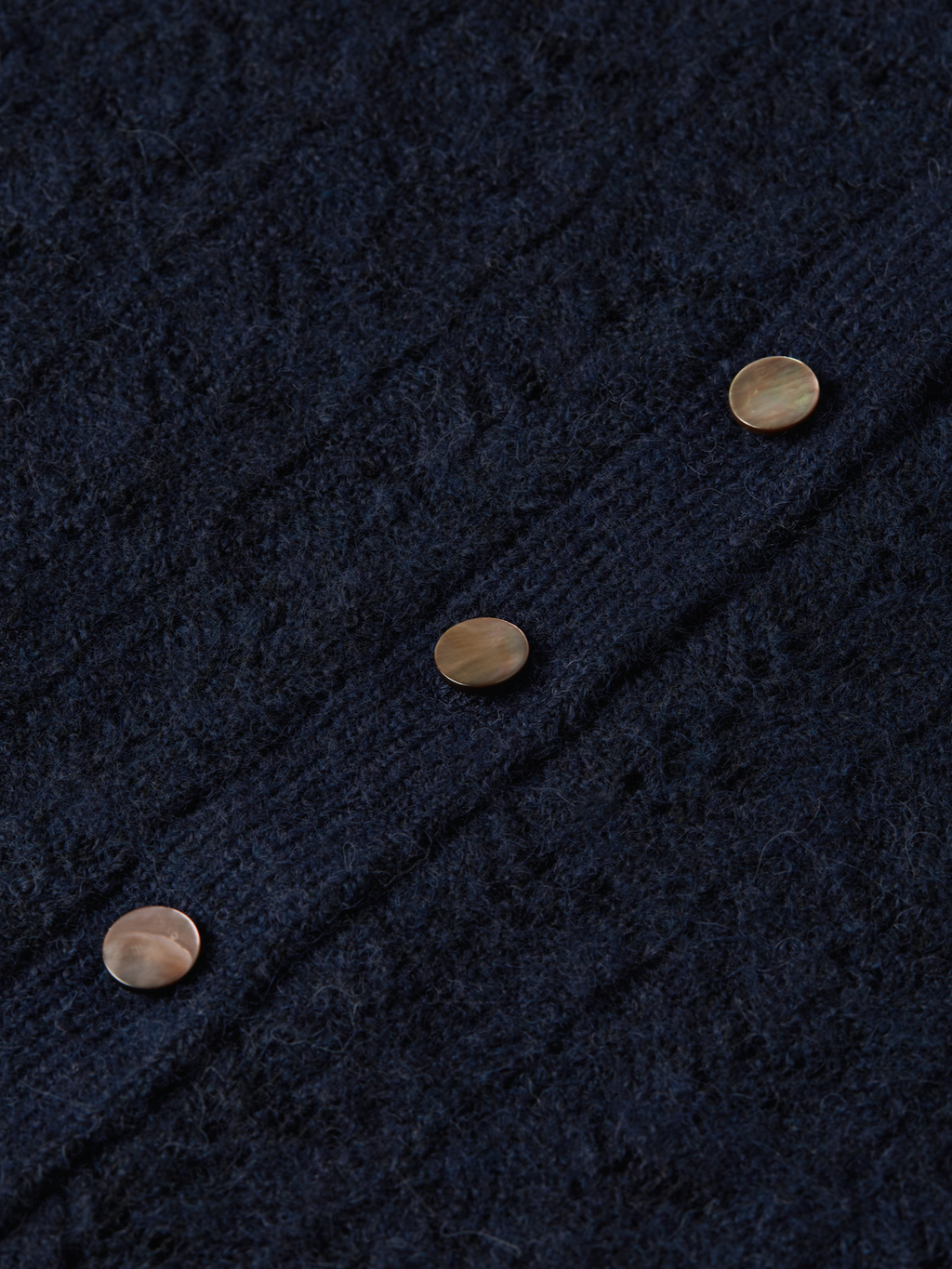 Pointelle Crew Neck Cardigan