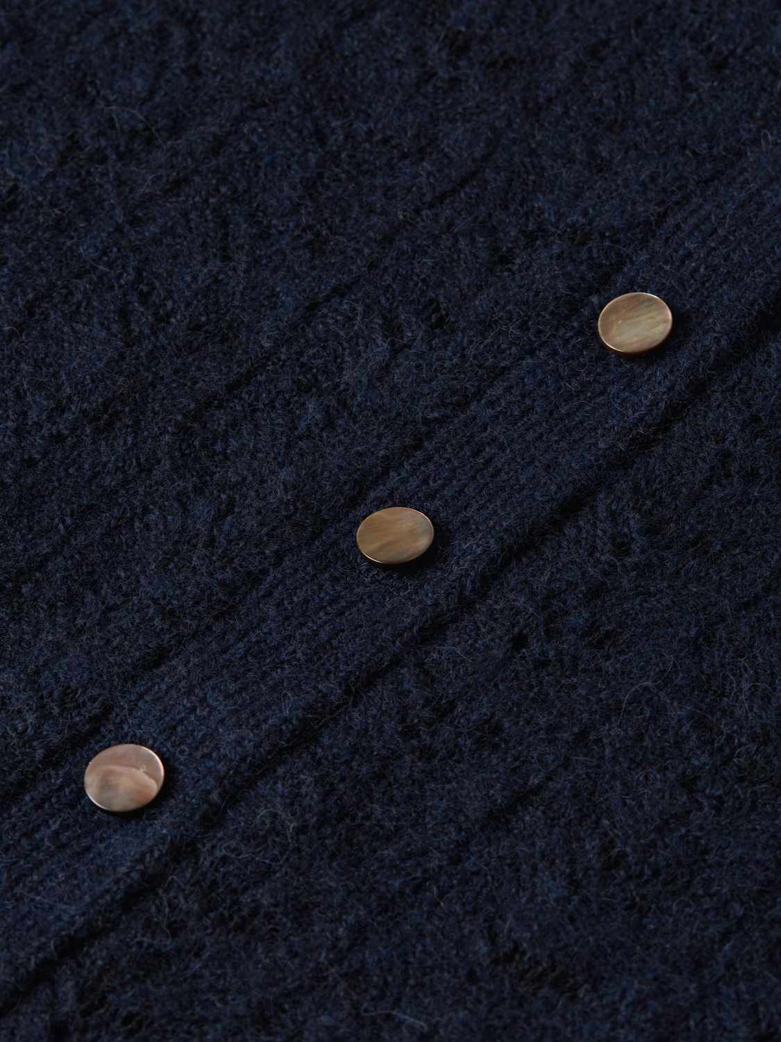 Pointelle Crew Neck Cardigan