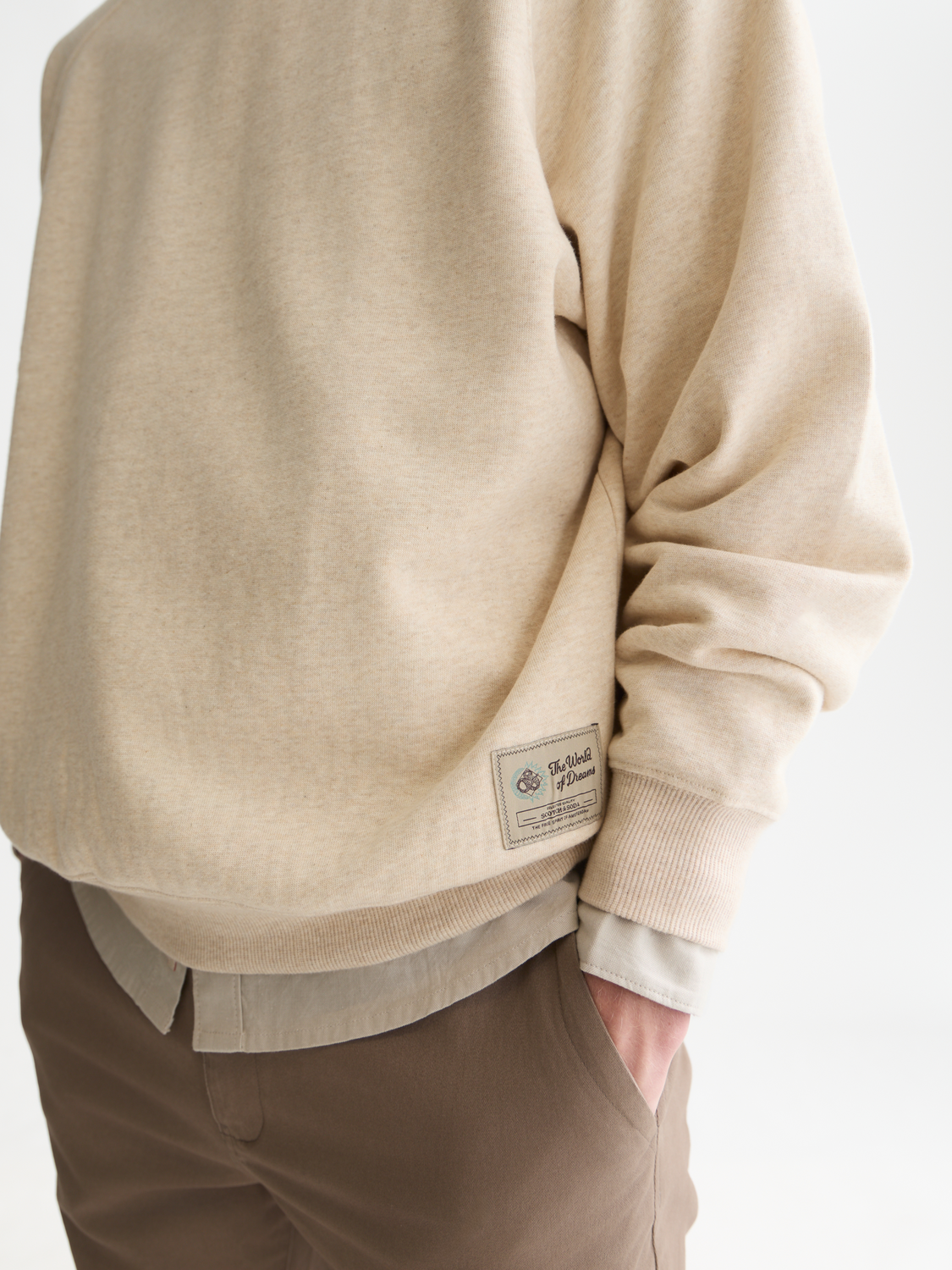 Mélange Loose-Fit Sweatshirt