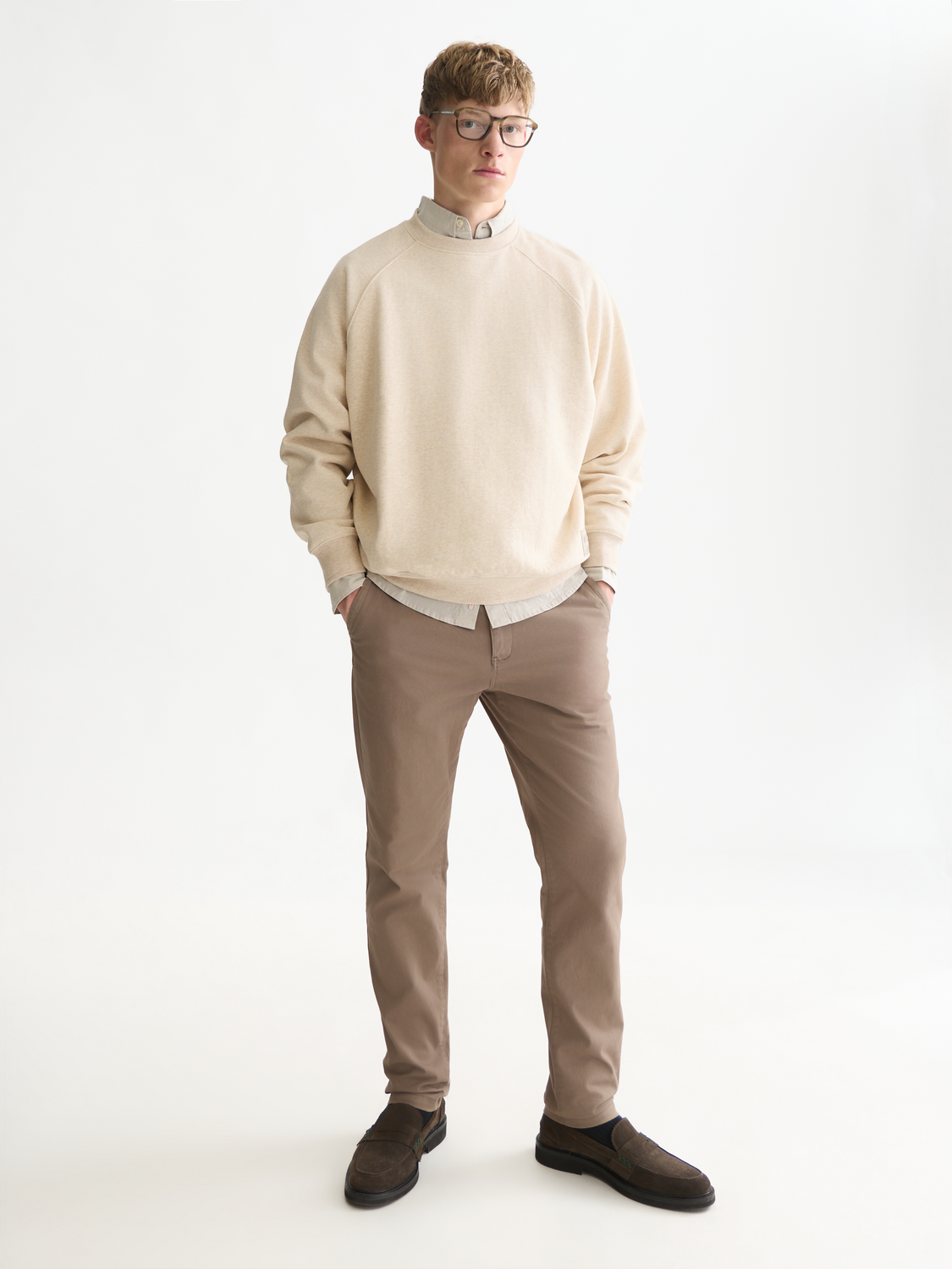 Mélange Loose-Fit Sweatshirt