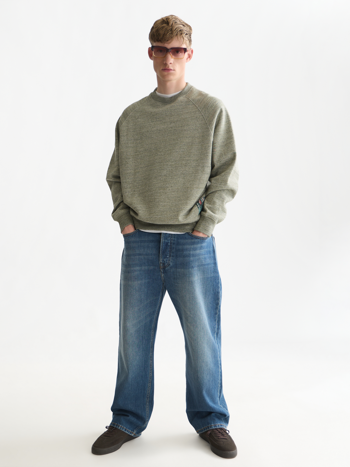 Mélange Loose-Fit Sweatshirt