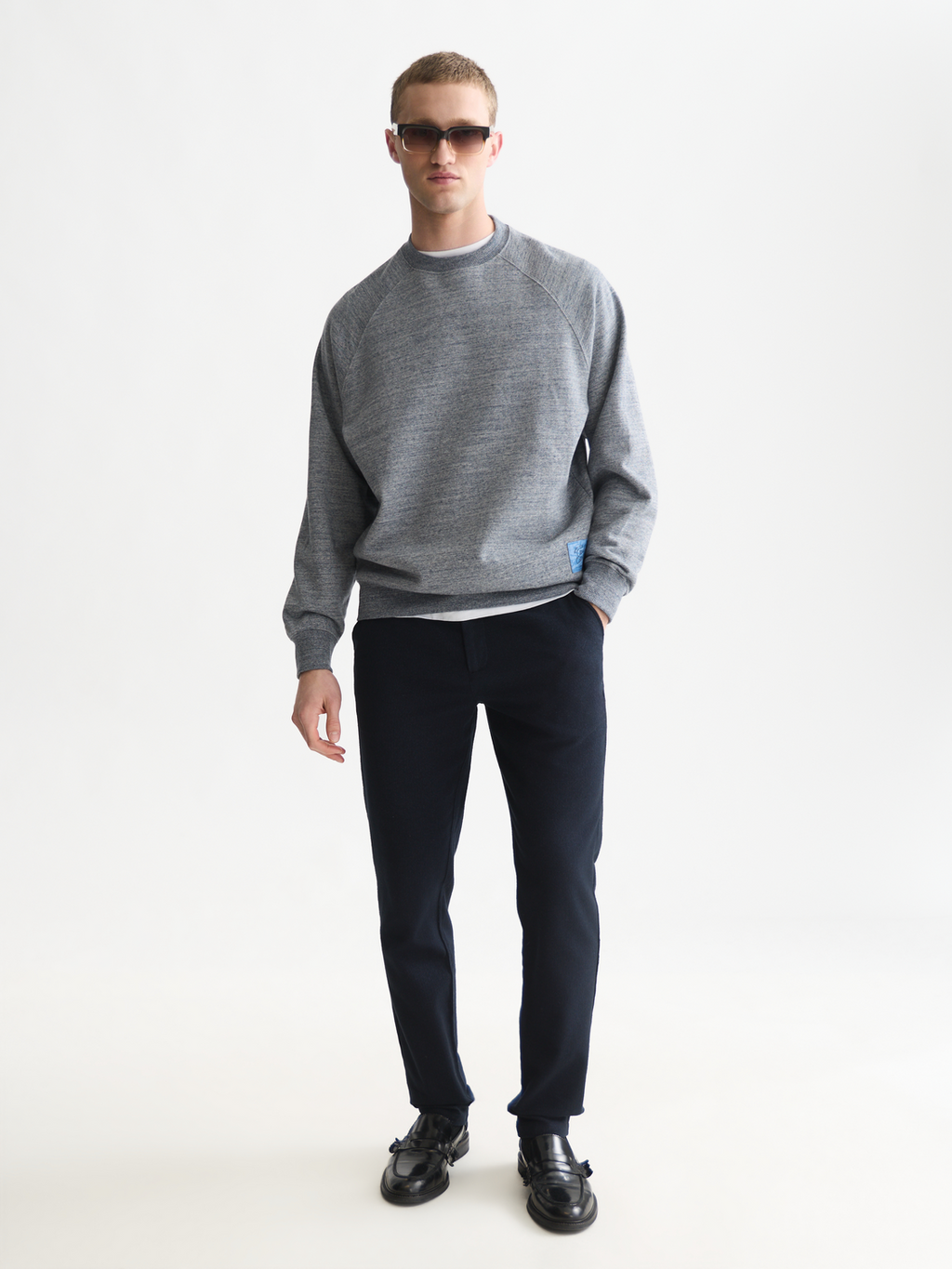 Mélange Loose-Fit Sweatshirt